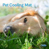 The Green Pet Shop Chillz Gel Mat, Extra Large - Pressure-Activated Cooling Pad for Pets Over 50 lbs - Non-Toxic, No Water or Refrigeration Needed - Ideal for Home, Travel & Crates