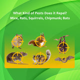 Mice Repellent Indoor Mouse Repellent Ultrasonic Plug-in Ultrasonic Pest Repeller Squirrel Deterrent Attic Bat Removal Garage RV Basement