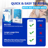 OSVDO 2-Pack Indoor Flying Insect Traps with 8 Refills, UV Light Bug Catcher for Flies, Gnats, Moths, 30-Day Sticky Pads, Silent Fly Catcher for Home