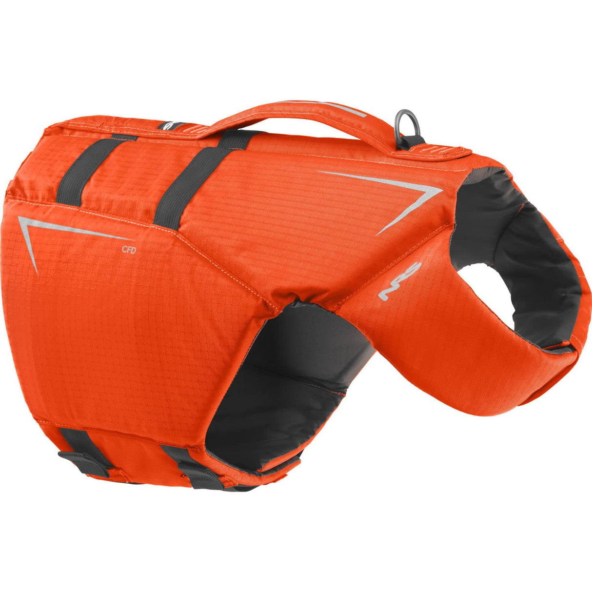 NRS CFD Dog Life Jacket – Reflective Dog Life Vest for Swimming, Boating, Hiking & Pools – Adjustable Flotation Vest for Small, Medium, Large Dogs – Pet Life Jacket with Handle