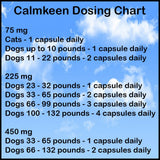 Calmkeen 75 mg 60 Count Behavior Support Capsules for Small Dogs & Cats up to 22 lbs -Calming Natural Milk Protein Supplement-Help Pets Cope with Change & Noise Related Stress-Non-Drowsy-Lactose-Free