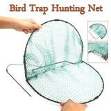 Pigeon Bird Trap,Large Spring Domestic Humane Live Bird Traps Net for Birds Pigeons Sparrow Quail Hunting Cage Traps Tools Humane Live Trap Mesh (D)