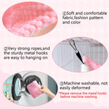 Hamiledyi Ferret Hammock 5 Pack Sugar Glider Climbing Ropes Toys Rat Hanging Tunnel Hammock Swing Squirrel Hideout Bed Cage Accessories for Mouse Hamster Chinchilla Small Animals