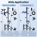 Fish Tank Cleaner, Adjustable Water Flow Aquarium Gravel Cleaner, 530GPH/32W Electric Fish Tank Cleaning Tools, Turtle Tank Gravel Cleaner Vacuum for Wash Sand, Water Changing and Water Circulation