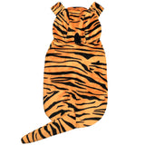 DELIFUR Dog Tiger Costume - Dog Funny Hooded Halloween Cosplay Funny Costume for Small Medium Dogs Pet Special Events Photo Props Accessories (Yellow, X-Large)