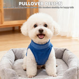 PUPTECK 3 Pack Fleece Dog Vest Sweaters Winter Coat for Small Dogs, Pullover Jacket Pet Cat Fall Clothes Puppy Sweatshirt for XS S Medium Boy Dogs, Navy&Blue&Light Blue, M
