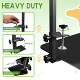Adjustable Dog Grooming Stand for Table: 42" Height & 27"-39" Width, Includes Hammock & 2 No-Sit Nooses, Heavy-Duty Dog Grooming Arm for Bathing Nail Trimming Drying Cutting Cats & Dogs at Home
