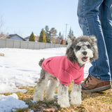 SCENEREAL Dog Hoodie Sweaters for Small Medium Large Size Dogs, Fleece Dog Sweatshirt with Hat and Pocket,Soft Cold Winter All Weather Dog Clothes for S to XL Sized Dogs, Pink M