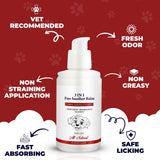 PUMBLER Dog Paw Pad Balm - 3-in-1 Lick Safe Soother & Moisturizer& Lotion for Dog Paws Nose, Elbow, Snout - Natural, Quick-Drying, Non-Sticky - All-Weather Cat Paw Balm Cream- 3.5 Oz/100Gram