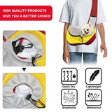 FEimaX Pet Dog Sling Carrier Puppy Pet Slings Bag for Small Dogs Cats Satchel Carriers Breathable Mesh Hand Free with Adjustable Strap Doggie Crossbody for Outdoor Travel (Large, Red)