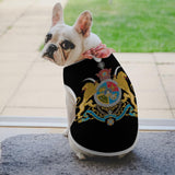 Imperial Coat of Arms of Iran Funny Dog Shirts Pet Sleeveless Clothes Puppy Cat Breathable T-Shirts for Small to Large