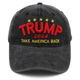 LXRAINQI Trump Hat, Trump Merchandise Trump 2024 MAGA Hat Make America Great Again Hat 3D Embroidery Adjustable Baseball Cap Black