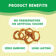 Load image into Gallery viewer, Ultra Chewy Turkey Tendon Rings for Dogs - Premium All-Natural Tendons, Hypoallergenic Treats, Easy to Digest, Alternative to Rawhide (6 Pack)
