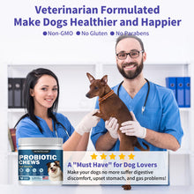 Load image into Gallery viewer, WONTECHMI Probiotics for Dogs, Improve Itchy Skin Itchy Ears, Gut Health, Yeast Balance, Allergies, Immunity, Dog Probiotics and Digestive Enzymes with Prebiotics, Reduce Diarrhea (Chicken, 120 chews)
