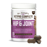 Dr. Joseph's VetPro Complete Dog Hip & Joint Supplement for Arthritis Pain Relief – High-Strength Glucosamine & Chondroitin Chews for Senior Dogs – Vet Formulated Daily Treats, Chicken Flavor, 120 Ct