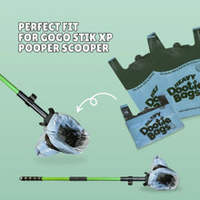 Load image into Gallery viewer, HEAVY Dootie Bags with EZ Tie Handles. Clean and Convenient for Pet Dog Poop, Cat Litter. Multi-Use. Great for Swivel Bin and Gogo Stik Scoopers. Made with Cornstarch. Strong, Leakproof and Very Large
