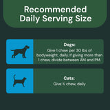 VETRISCIENCE Veterinary Strength Healthy Heart Chews - Heart & Energy Supplement for Pets - Cardiovascular Supplement - Pet Blood Flow Support - Chicken Flavor - 60 Count