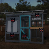 YARDefense Solar Nocturnal Animal Repeller Predator Control Light Coyote Repellent Devices with Bright LED Strobe Lights 4 Pack Deer Skunk Raccoon Repellent for Garden Yard Farm Chicken Coop