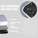 SUPRIY 2-Pack (Pink + Gray) Self-Warming Cat Mat Self-Heating Dog Mat Warm Pet Pad Reflective Heating Pet Bed Waterproof and Washable Suitable for Dog Cat Bed Cage Mats Blanket (Medium19x27.5IN)