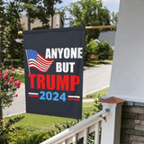 12x18 Anti Trump Garden Flag Double Sided Anyone But Trump 2024 Yard Flag Fuck Trump Impeach Trump House Flag Without Flag Stand