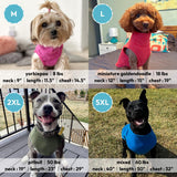 Gooby Microfiber Stretch Fleece Vest Dog Sweater - Blue, Medium - Warm Pullover Microfiber Fleece Dog Jacket for Small to Large Dogs