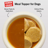 Stella & Chewy's Human-Grade Grass-Fed Beef Bone Broth for Dogs - Joint & Gut Health Liquid Food Topper with Collagen & Turmeric, 16 Fl Oz Resealable Pouch (Pack of 6)