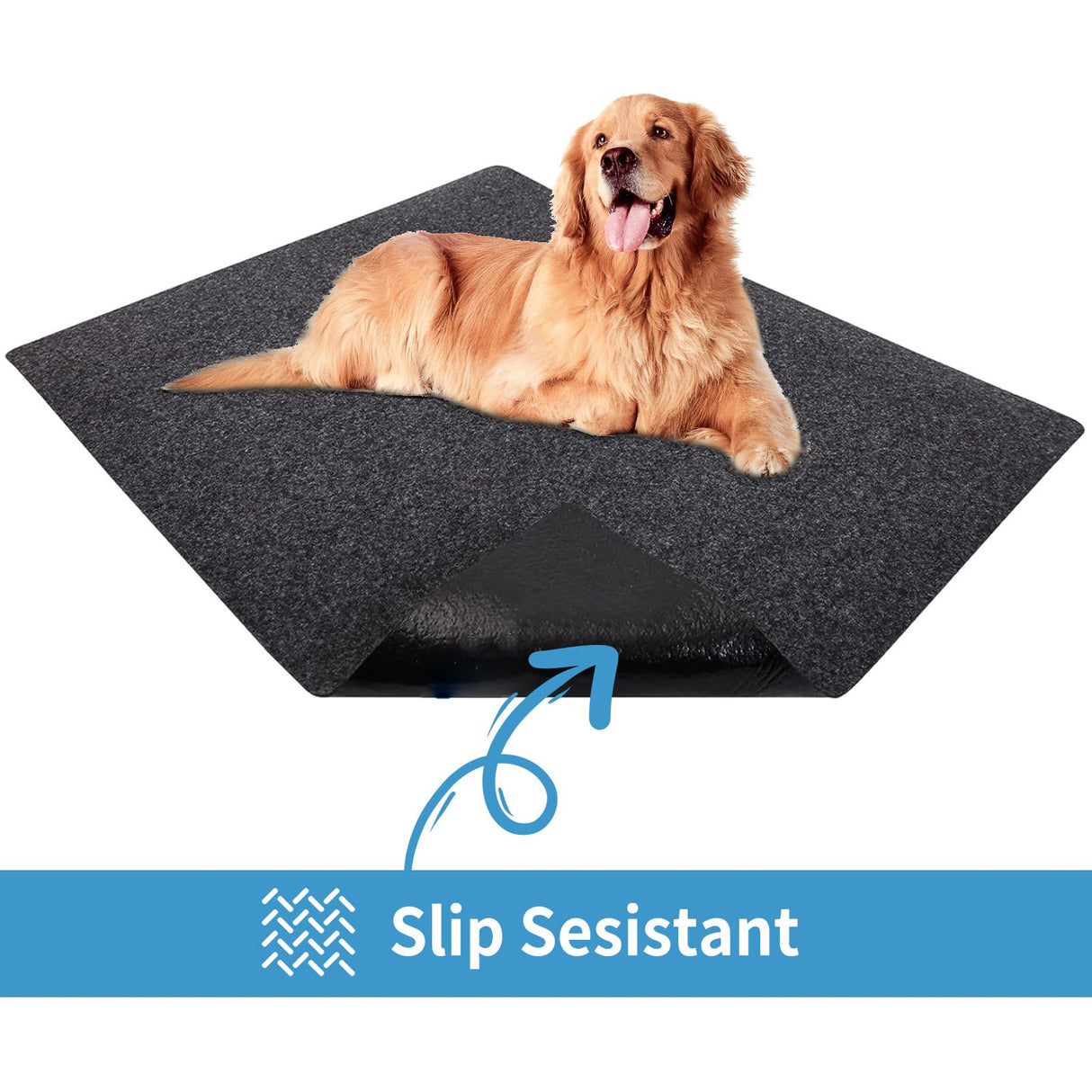 NYFITY Kennel Pad Dog Crate Mat Liner, Absorbs Urine, Waterproof, Non-Slip, Washable Puppy Pee Pad for Kennel Training - Under Pet Cage to Protect Floors, Thin Cut to Fit Design (48" x 29" - 2 Pack)