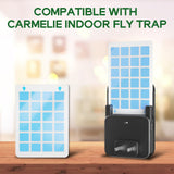 Carmelie Refills Glue Boards for Indoor Fly Trap, Flying Insect Trap, Insect Catcher, Fruit Fly Traps for Indoors, for Gnat, Fruit Files, Bugs, Mosquitoes Killer, Pack of 10