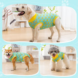 Avont Dog Recovery Suit, Surgery Shirt for Female Spay Male Neuter Skin Conditions, Surgical Onesie Bodysuit Prevent Licking Dog E Collar Cone Alternative -Duck (XL)