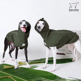 HowlyWoof Waterproof Dog Raincoat, Hooded Raincoat for Dachshund Whippet Small Medium Large Dogs, Adjustable Dog Rain Coat Jacket (05(chest21-23'', back17-19.5''))
