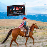 Trump 2024 Flag 4x6 Outdoor Double Sided Made in USA Black Donald Trump Flags Banner Take America Back Flag 100% Nylon with 2 Brass Grommets for Room Wall Outdoor Indoor Car