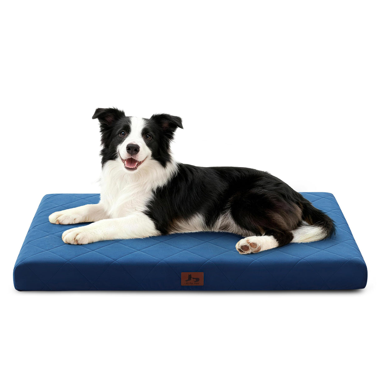 Warmrest Orthopedic Dog Beds for Large Medium Dogs, Washable Pet Bed Mat with Removable Cover, Waterproof Egg Crate Foam Puppy Bed Anti Slip, 36" x 27"