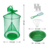 4 Pack Ranch Fly Trap, Farm/Orchard Fly Trap, Reusable Fly Traps Outdoor, Fly Catcher Killer, Effective Trap for Horse Stable