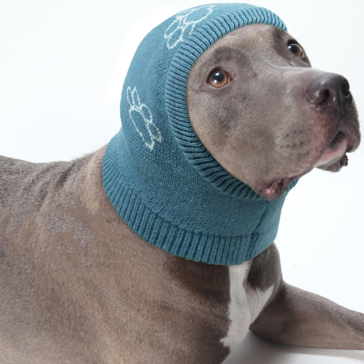Nanaki Dog Hats Calming Hoodie-Dog Ear Covers Head Cover Protector Hematomas Wraps, No Shake Ear Wrap Muffs Noise Protection, Anxiety Relief, Fireworks, Grooming, Thunderstorm, Bath, Vet Visit