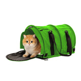 SturdiBag Pro 2.0 Pet Travel Carrier for Cats and Dogs | Soft Sided Pet Carrier Bag with Safety Clips and Seatbelt Straps for Car Travel | XL, Lime