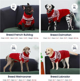 IECOii Extra Large Dog Sweater,Turtleneck Dog Sweater Larged Size Dogs,5XL Big Pet Christmas Knitwear Winter Clothes for Cold Weather,Girl and Boy Knit Sweatshirt for Great Dane,XXXXX-Large