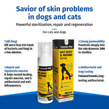 Cassiel pet Hot Spot Spray for Dogs, Itch Relief Spray & Hot Spot Treatment for Dogs, Helps Alleviate Allergies Dry Itchy Skin, Wound Care Spray for All Animals, 2.02oz