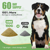 Dog Dental Powder, Dog Teeth Cleaning Powder, Dog Tartar and Remover with Probiotics and Natural Herbal Blend of All Breeds and Ages Mint -150 Grams