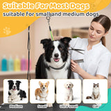 42" H Adjustable Height Dog Grooming Arm with double Clamp, Dogs Grooming Table Arm with Loop Noose and No Sit Haunch Holder, Perfect dog restraint for Small & Medium Dogs，Arm for Grooming Tables