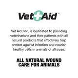 Vet Aid Animal Wound Care Spray - Pet Wound Care for Pet Supplies - Saline Spray for Pet Care - Supports Dermatitis, Hot Spots, Abscesses & More - 4 oz