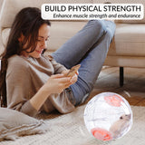 7.9 Inch Hamster Ball, Running Ball Toy, Transparent, Breathable, Promote Exercise Health, Reduce Stress, Easy to Clean, Hamster Accessory, for Syrian Dwarf Hamster, Gerbils, Mice, Small Pets, Pink