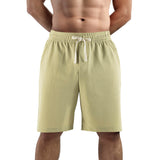 Lkrhzevg Men's Outdoor Shorts Casual Elastic Waist Drawstring Summer Beach with Pockets Lightweight Hiking Quick Dry Sports Shorts-S Dark Gray