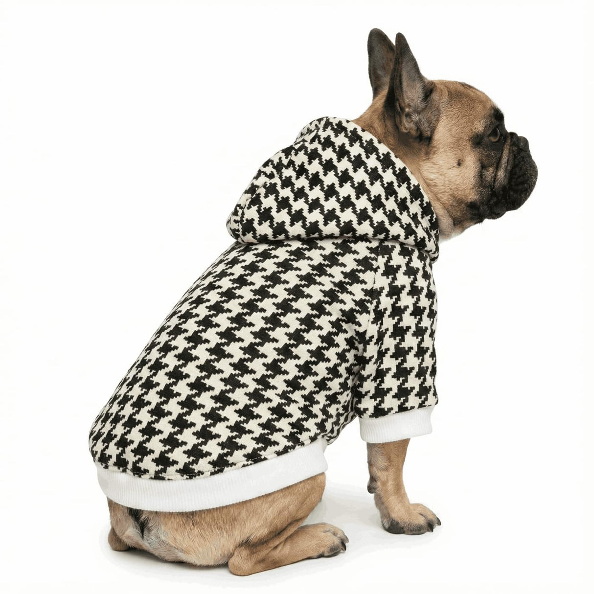 DroolingDog Pet Dog Houndstooth Sweatshirt Pets Designer Clothes Puppy Hoodie Dog Sweatshirts for Small Medium Large Boy Dogs, 3XL