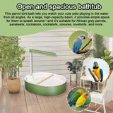 Xanadued Parrot Shower, Automatic Parakeet Bird Bath with Pump, Large Bird Shower Fountain, Bird Bath for Parakeets for Pet Birds, Conure, Cockatoo, Budgie, Lovebird, Finches