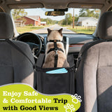 3 in 1 Cat Car Seat for Center Console – Portable Carrier for Shoulder Handle Car, Foldable Pet Armrest Booster Seat for Small Dogs & Cats (Up to 15lbs) | Puppy Seats with Cushion for Travel