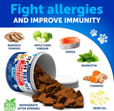 Probiotics for Dogs - Support Gut Health, Itchy Skin, Allergies, Immunity, Yeast Balance - Dog Probiotics and Digestive Enzymes with Prebiotics - Reduce Diarrhea, Gas - 180 Probiotic Chews for Dogs