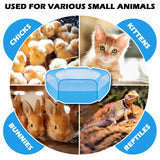 UWE Small Animal Playpen, Chicken Brooder Box with Cover Top, Portable Outdoor Exercise Pet Cage Tent, Waterproof Breathable Pet playpen Indoor for Chick Ktiien Bunny Hamster Guinea Pig, Blue