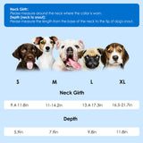 SAWMONG Dog Cone, Soft Dog Cones for Large Dogs After Surgery, Breathable Pet Cone Collar to Stop Licking, Comfy Elizabeth E-Collar for Dogs Cones Alternative (XL,Blue)