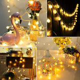Cosumina 33 FT 80 LED Battery Operated Globe Ball String Lights Fairy String Lights Decor for Bedroom Patio Indoor & Outdoor Party Wedding Christmas Tree Garden Lawn Landscape with Remote Warm White