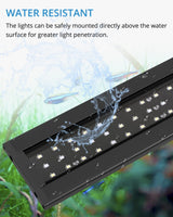 NICREW Full Spectrum Planted LED Aquarium Light, with Timer, for Freshwater Fish Tank, 18-24 Inch, 14 Watts